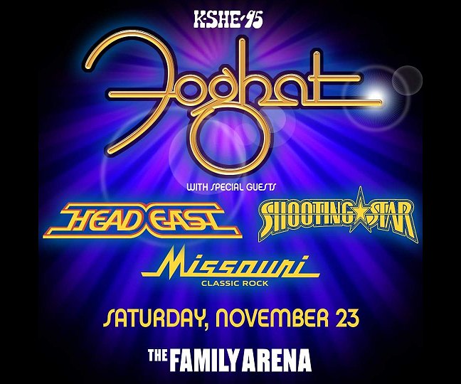 Foghat, Head East, Shooting Star, and Missouri at the Family Arena in St. Charles, MO.
