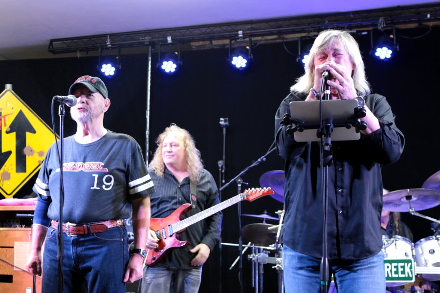 Steve Huston, Glen Bridger, and John Schlitt
Photo by Joe Williams Steve Huston, Glen Bridger, and John Schlitt
Photo by Joe Williams